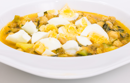 POTAJE DE GARBANZOS Y VERDURAS