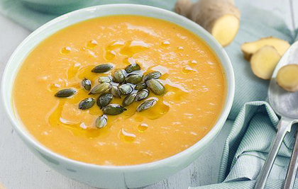 CREMA DE CALABAZA, CÚRCUMA Y JENGIBRE