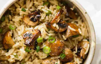 ARROZ CON CHAMPIÑONES AL HORNO