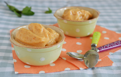 HELADO DE MANGO, PLÁTANO Y MELÓN SIN AZÚCAR