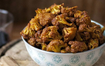 COLIFLOR CON CÚRCUMA AL HORNO